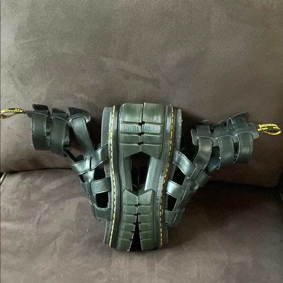 Dr. Martens Ricki Gladiator Black Platform Sandals 7 - Picture 7 of 14